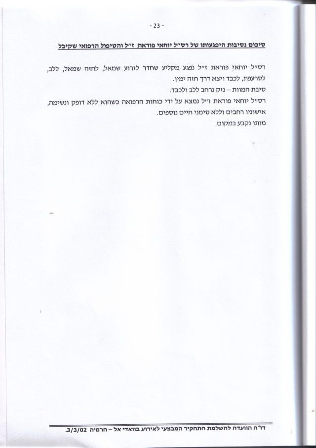 Revision of Yochai's death investigation - Page 23